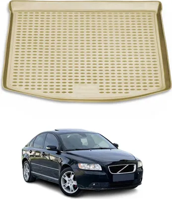 Image de Tapis de coffre pour Volvo S40 2004-2012 Caoutchouc TPE Beige