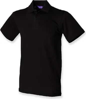 Produktbild von Henbury H305 | MenŽs Stretch Poloshirt Herren - WRAP  - Farbe: Black - Größe: XXL