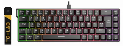 Produktbild von Gaming-Tastatur The G-Lab Keyz Titanium HE, 65% Hot Swap, magnetisch, schwarz