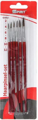 Produktbild von Pinsel Set Haarpinsel 6teilig 2/4/6/8/10/12