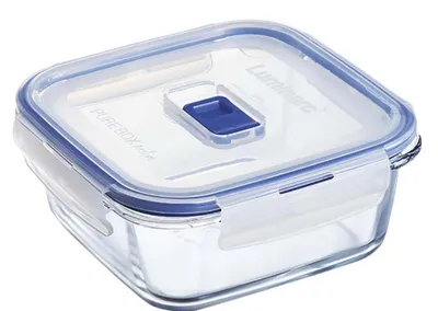 Image de Boîte rectangulaire active "Pure Box" de 76 cl avec couvercle - lot de 6