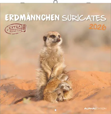 Produktbild von Alpha Edition - Erdmännchen 2026 Broschürenkal. 30x30