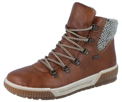 Produktbild von RIEKER Damen Stiefelette braun Kunstleder - Größe: 39