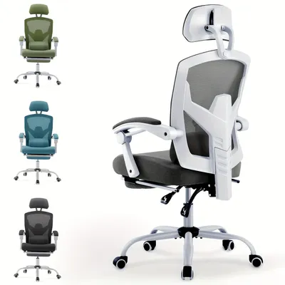 Imagen del producto de Silla de oficina ergonómica - Silla de escritorio - Silla de oficina - Silla gamer - Silla de trabajo - Reposabrazos ajustables