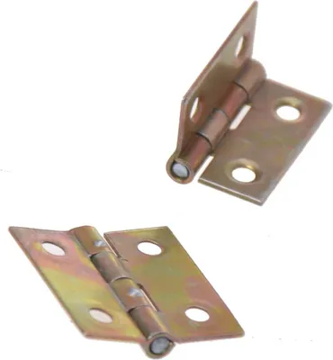 Obrázek produktu pro Aqbau® Válcované panty Poloviční šířka 25 mm x 25 mm Nábytkové panty Pozinkované 20 kusů