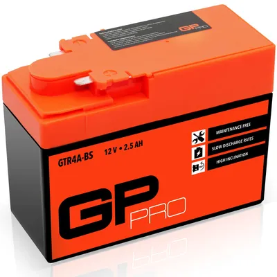 Produktbild von Gel-Batterie GP-PRO GTR4A-BS 12 V 2,5 Ah 45 A Rollerbatterie Motorradbatterie