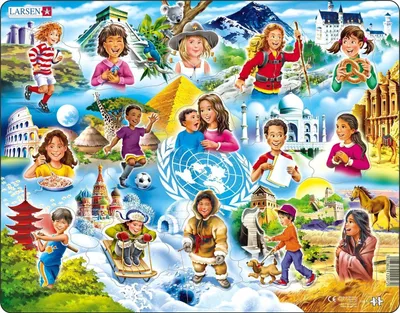 Immagine prodotto di LARSEN Puzzle Bambini del mondo 15 pezzi
