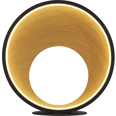 Immagine prodotto di Abatjour Contemporaneo Crosby Acciaio Nero Policarbonato Marrone Led 11,04 3000K