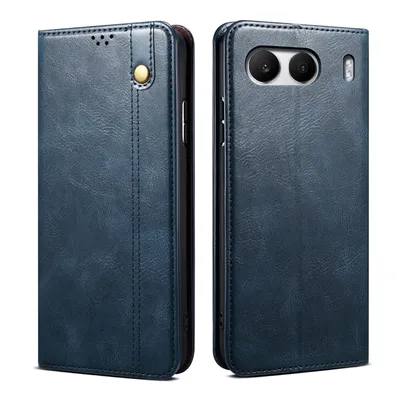 Produktbild von Hülle für OnePlus Nord4 Leder Brieftasche Schutzhülle mit Standfunktion Blau