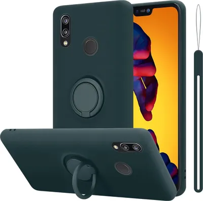 Produktbild von Cadorabo Hülle für Huawei P20 LITE 2018 / NOVA 3E Schutz Hülle in Grün Handyhülle TPU Etui Case Cover
