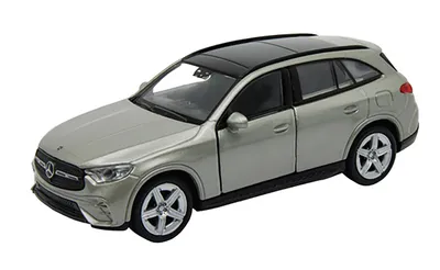 Produktbild von MERCEDES-BENZ GLC 12cm Modellauto aus Metall Modell Auto mit Rückzugmotor Spielzeugauto Welly 25 (Grau-Metallic)