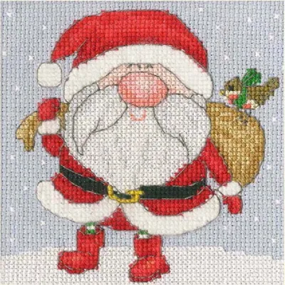 Obrázok produktu pre Balenie výšiviek Bothy Threads "Funny Father Christmas", počítanie vzorov, XMAS71, 10x10cm