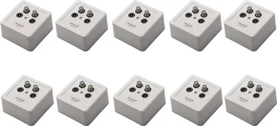 Produktbild von 10x PremiumX PX-4 Sat Dose 4 Fach Enddose TWIN Antennendose CLASS A 2x Sat, 1x Radio, 1xTV DIGITAL FULLHD 3D