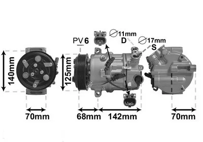 Produktbild von VAN WEZEL 3701K702 Klimaanlage Klimakompressor für OPEL INSIGNIA Caravan INSIGNIA INSIGNIA Stufenheck INSIGNIA A Country Tourer (G09)