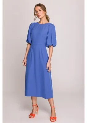 Produktbild von Stylove Midikleid für Frauen Shporiza S399 himmelblau S