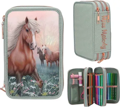 Produktbild von Miss Melody 3 Fach Federtasche ROMANTIC FIELDS