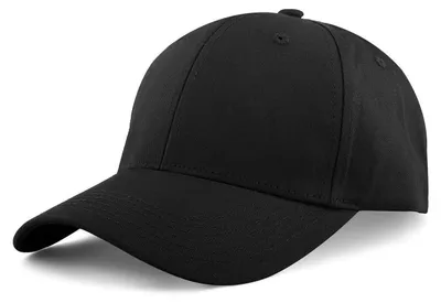 Produktbild von Baseball Cap Herren Damen Verstellbar Baumwolle Schwarz S-M