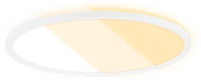 Productafbeelding van LED plafondlamp, plat model, CTS (kleurtemperatuurregeling), achtergrondverlichting, 42 cm, wit