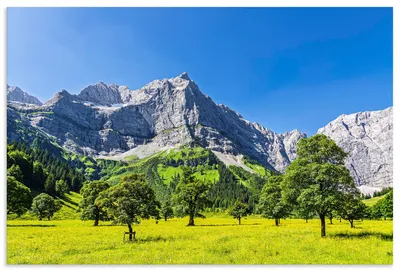 Produktbild von ARTland Wandbild Alu für Innen & Outdoor Große Ahornboden im Rißtal in Österreich Größe: 30x20 cm