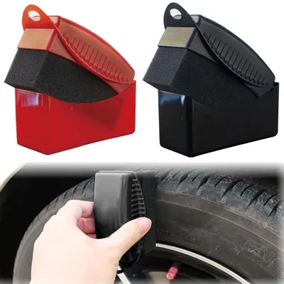 Produktbild von Polier-Schwamm für Autoreifen, 2 Stück, ergonomisch geformt, für Reifenpflege