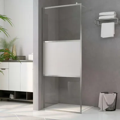 Zdjęcie produktu dla Vidaxl begehete Duschwand Halbmat 80x195 cm ESG Glass