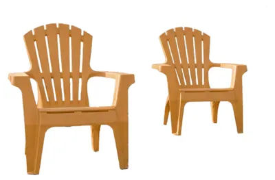 Image de Lot de 2 Fauteuils adirondack Ocre