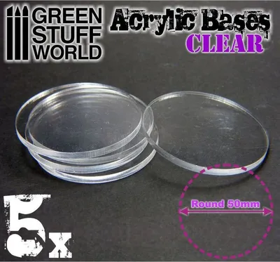 Produktbild von Acrylic Bases - Round 50 mm CLEAR