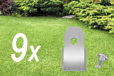 Produktbild von 9x Messer für Mähroboter | Messer für Husqvarna Automower | Gardena Sileno