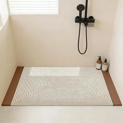 Obrázek produktu pro Protiskuzová podložka do vany, rozměry 60x90 cm, vyrobená z PVC s texturou lufy, rychleschnoucí, s drenážními otvory