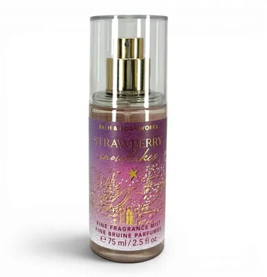 Image de Bath & Body Works, mini parfum pour le corps, STRAWBERRY SNOWFLAKES, 75 ml