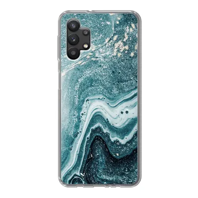 Produktbild von MuchoWow® Handyhülle Schutzhülle Hülle für Samsung Galaxy A32 5G Naturstein - Glitter - Muster Silikon Softcase Handy Hülle - Softcase