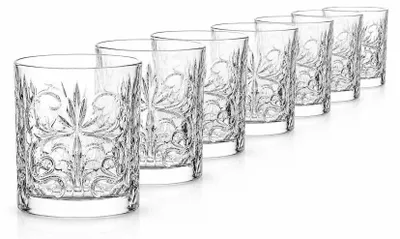 Produktbild von RCR Tattoo Whiskyglas 330 ml 6er Set