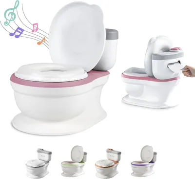 Produktbild von Pottentrainer für Babys mit Geräuschen – Toilettensitz für die Töpfchentraining – Baby- und Kindertoilette – Bequem