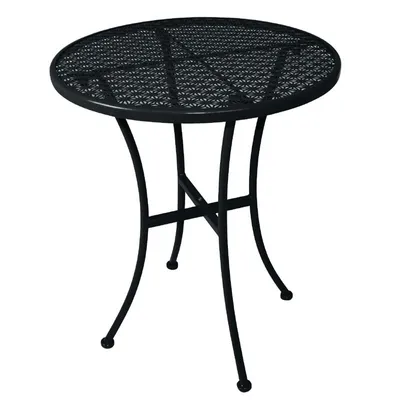 Produktbild von Bolero runder Bistrotisch in schlankem Design Stahl schwarz 60cm