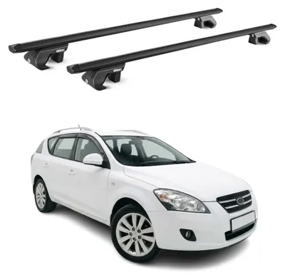 Produktbild von Dachträger Grundtäger für Kia Ceed I Kombi 2006-2012 90kg Alu Schwarz, KI-generiertes Bild