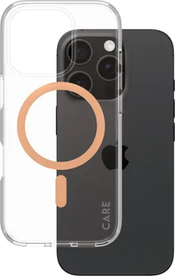 Produktbild von PanzerGlass CARE Flagship Colors iPhone 16 Pro peachy