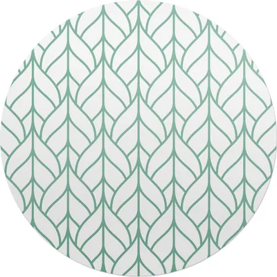 Produktbild von Blätter in einem Muster – Bodenschutzmatte – Stuhlunterlage – Bürostuhlmatte – Rutschfeste Bodenmatte – Schutzmatte für Hartboden – fi 100 cm
