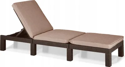Produktbild von Gartenliege - Klappbare Sonnenliege - Mit Auflage - Verstellbare Rückenlehne - Für Garten & Pool - Tragbar