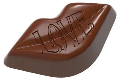Image de Moule à chocolat - Bouche en forme de cœur