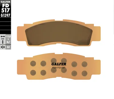Immagine prodotto di Pastiglie freno Galfer FD517G1397 in sinterizzato per fuoristrada