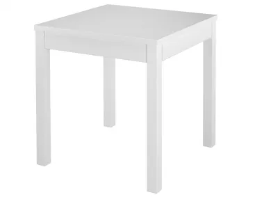 Immagine prodotto di Bianco lineare e solido tavolo da cucina, bar 75x75 in Pino massello 90.70-50AW