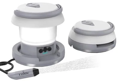 Tragbares Bidet mit Licht, wiederaufladbar, 2-in-1, Camping