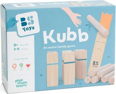 Image de BS Toys Kubb jeu d'extérieur - jeu de lancer suédois pour le jardin et le parc