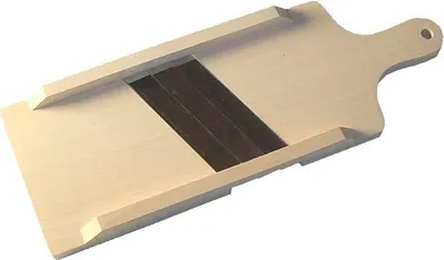 Produktbild von Tiroler Art Gurken-/Gemüsehobel Buche, mit 3 Messern