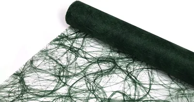 Produktbild von JULANO Sizoweb Original Tischläufer Tischband zur Dekoration (30cm breit, WAVE (Wellenschnitt), 20m lang, Farbe: waldgrün)