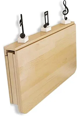 Produktbild von Wandklapptisch aus massivem Holz - Schwebender Schreibtisch, Küchentisch, Laptop-Tisch