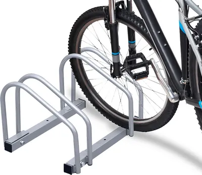 Immagine prodotto di Fiqops cavalletto per bicicletta per 2-6 biciclette Larghezza pneumatici 35-60 mm Cavalletto multiplo, Versione: 2 biciclette
