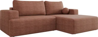 Produktbild von MIRJAN24 Ecksofa Mivo, Wohnzimmmer L-Form mit Schlaffunktion und Bettkasten (Farbe: Taro 57, Seite: Rechts)