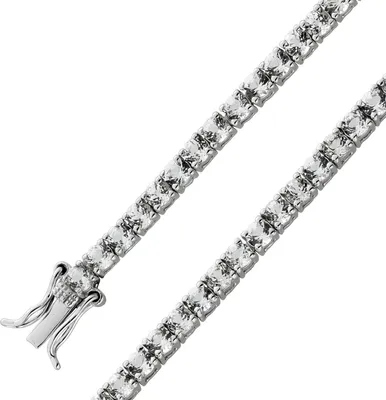 Produktbild von Topas Tennisarmband Silber 925 weiße Edelsteine 18