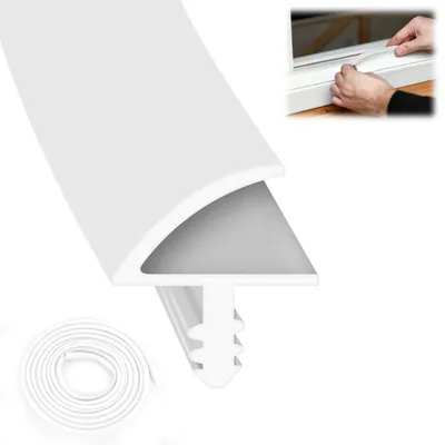Immagine prodotto di Guarnizione per porte in TPE, colore bianco, lunghezza 30 metri, adatta per profili da 3 mm e spessori da 11 mm